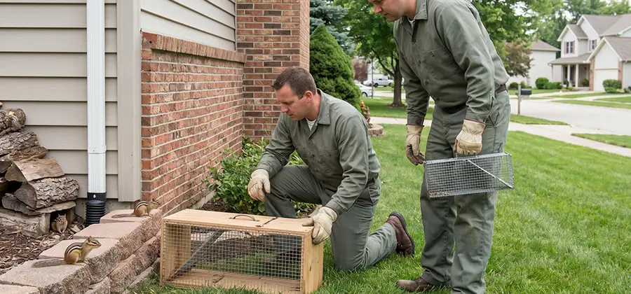 Remove Chipmunks From Yard in Meridian